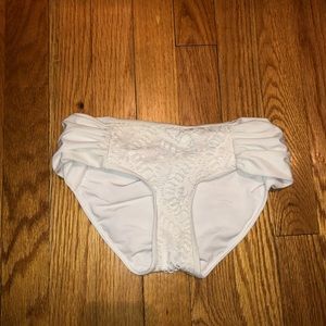 Lace White Bikini Bottoms